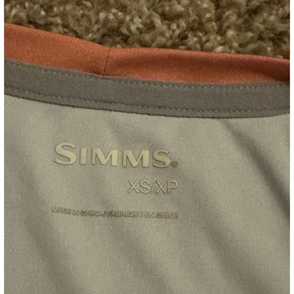 Simms Women's Solarflex Long Sleeve Crewneck Shirt Gray and Salmon Pink XS‎ - Picture 5 of 9